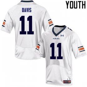 Kyle Davis #11 Auburn Tigers Official College Football Jersey -Youth White 30158418